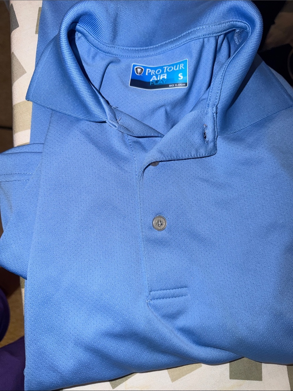 Men’s Polo Shirt in Light Blue - S